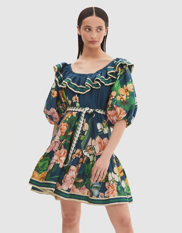 Women Dresses | Lyla Frill Neck Mini Dress – HL25590