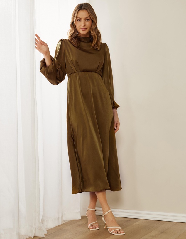 Women Dresses | Aurora Satin Maxi Dress – BC13108