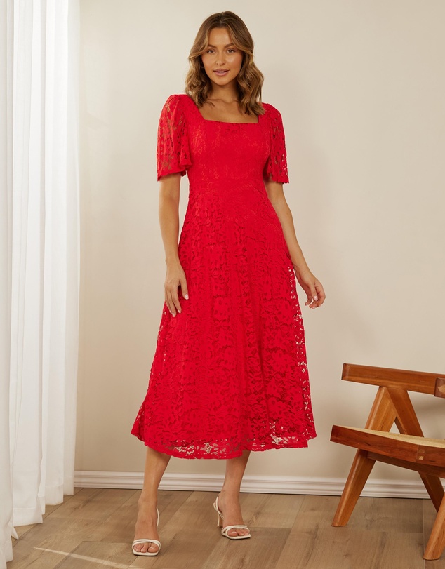 Women Midi Dresses | Quinn Lace Maxi Dress – VU62027