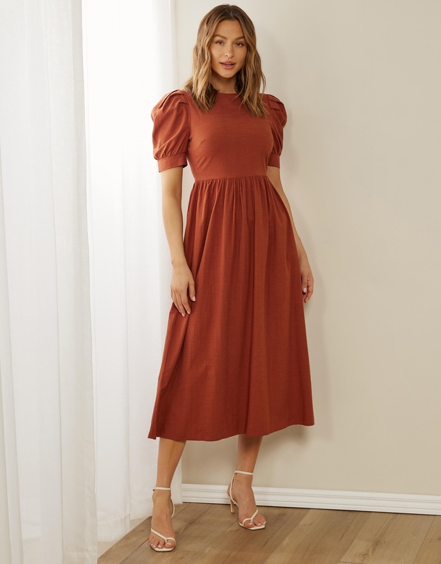 Women Midi Dresses | Dillon Linen Blend Maxi Dress – KE23918