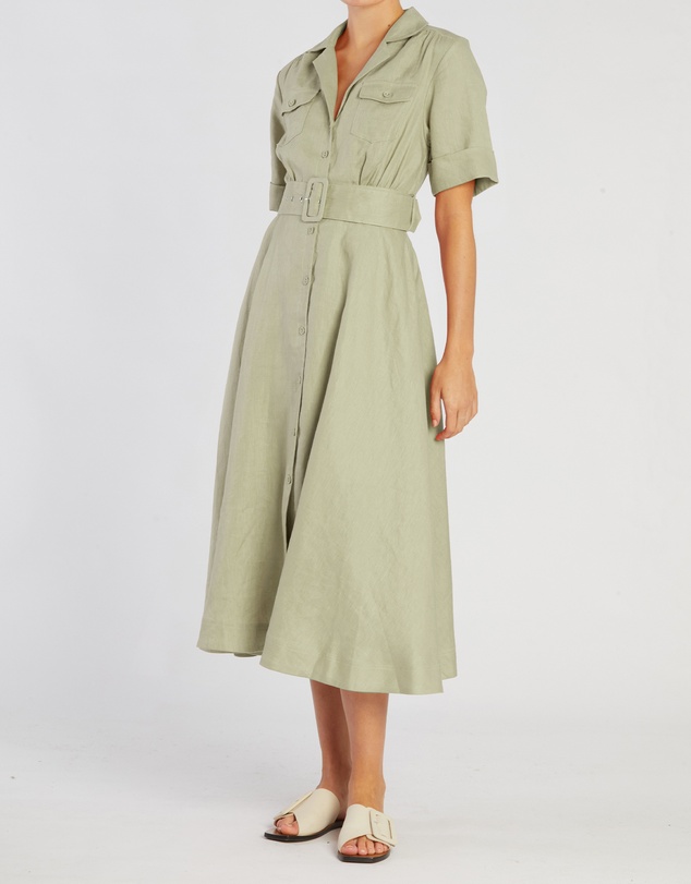 Women Midi Dresses | Cadence Linen Dress – XG47756