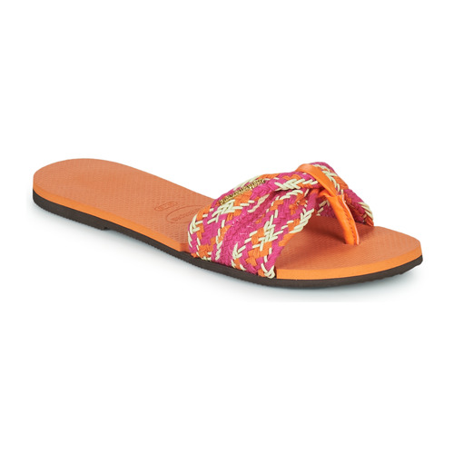 Women Flip flops | Havaianas YOU ST TROPEZ MESH Pink / Orange – UBJ9200