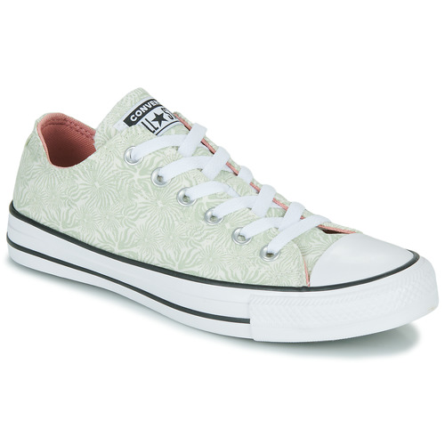 Women Low top trainers | Converse CHUCK TAYLOR ALL STAR FLORAL OX Green / White – PUF2670