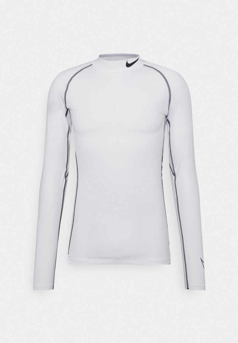 Men’s Longsleeves | Nike Performance TIGHT MOCK – Long sleeved top – white/black/white – BB46667