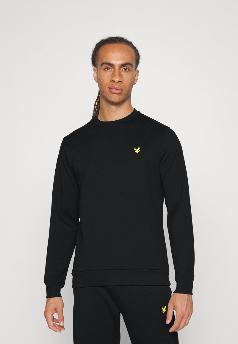 Men’s Sweatshirts | Lyle & Scott CREW NECK FLY – Sweatshirt – jet black/black – QA86991