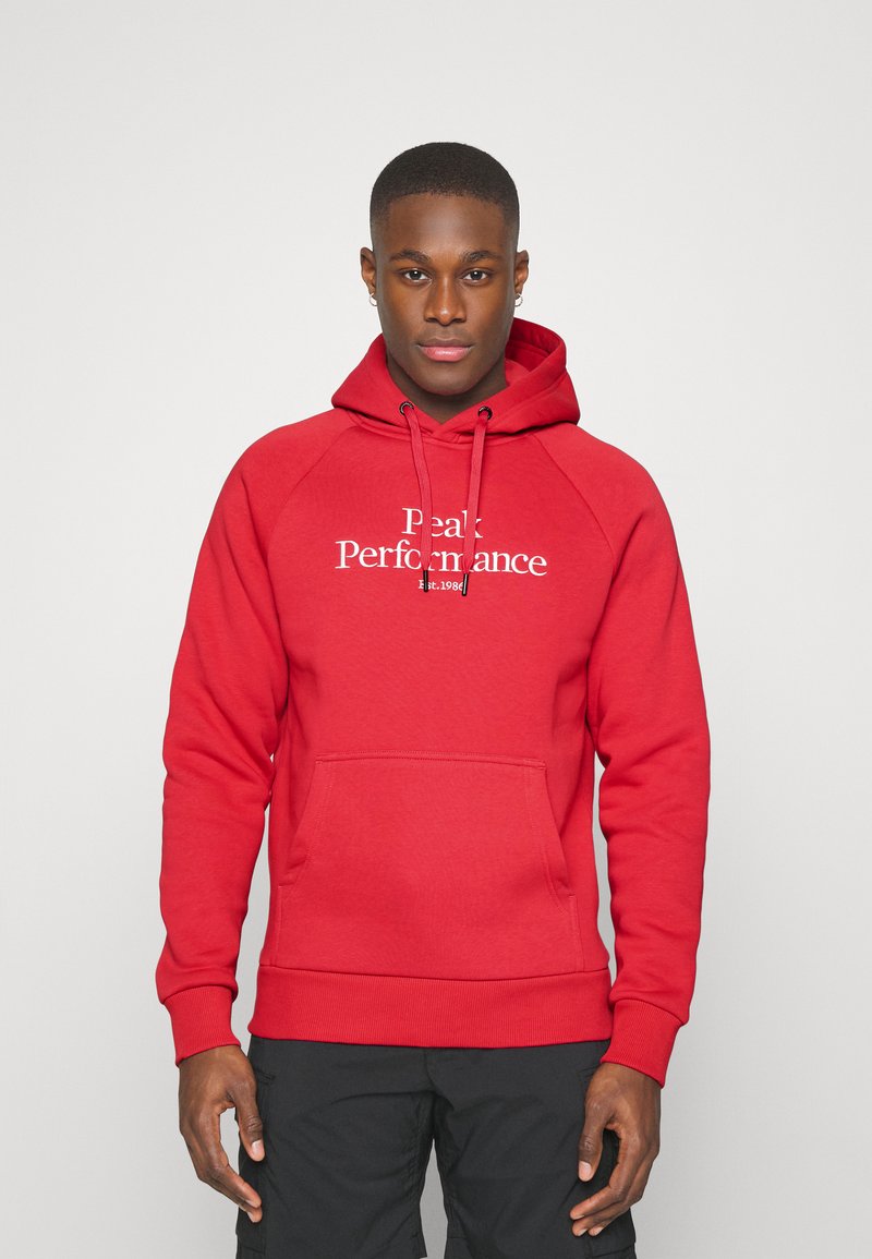 Men’s Sweatshirts | Peak Performance M ORIGINAL HOOD – Hoodie – softer red/light red – TR34567