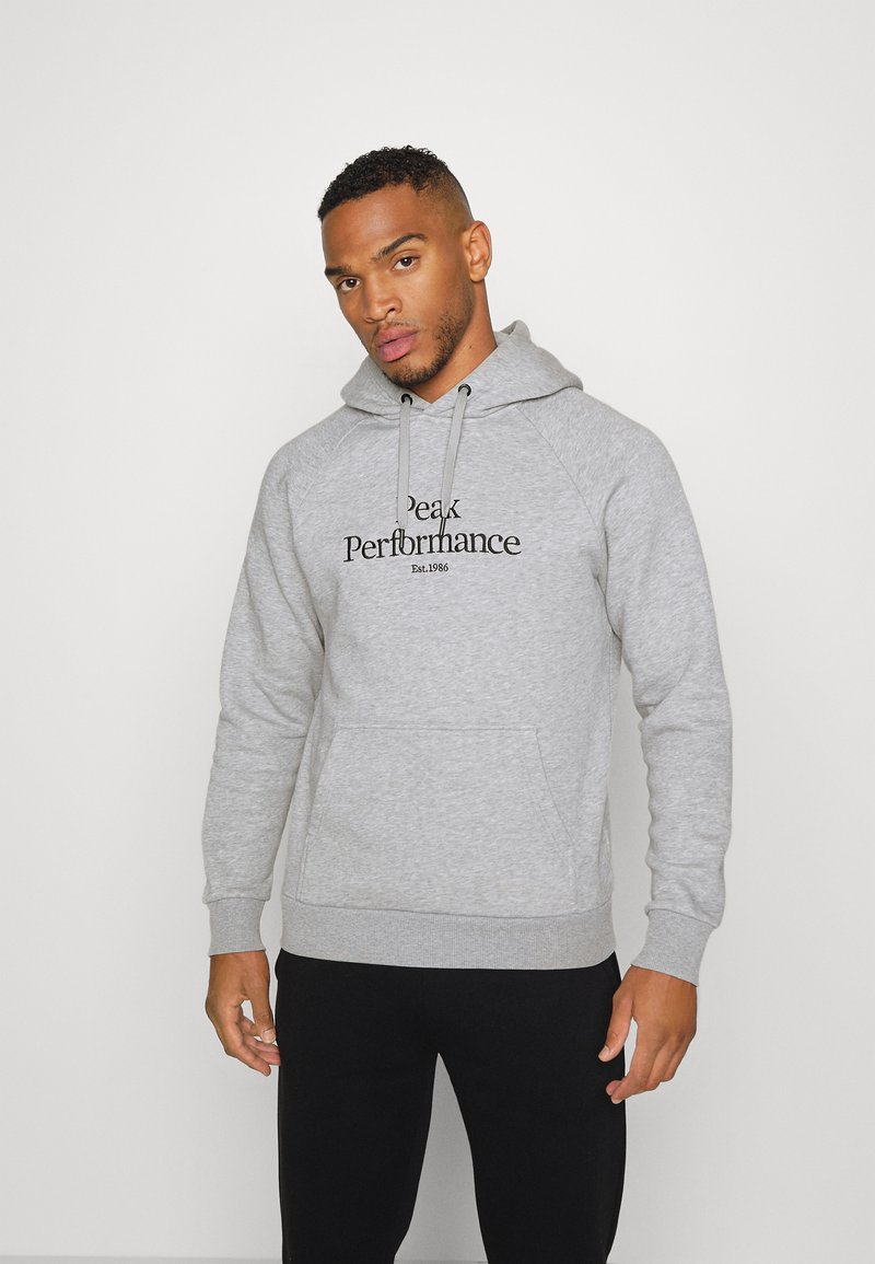Men’s Sweatshirts | Peak Performance M ORIGINAL HOOD – Hoodie – med grey melange/grey – FT73578