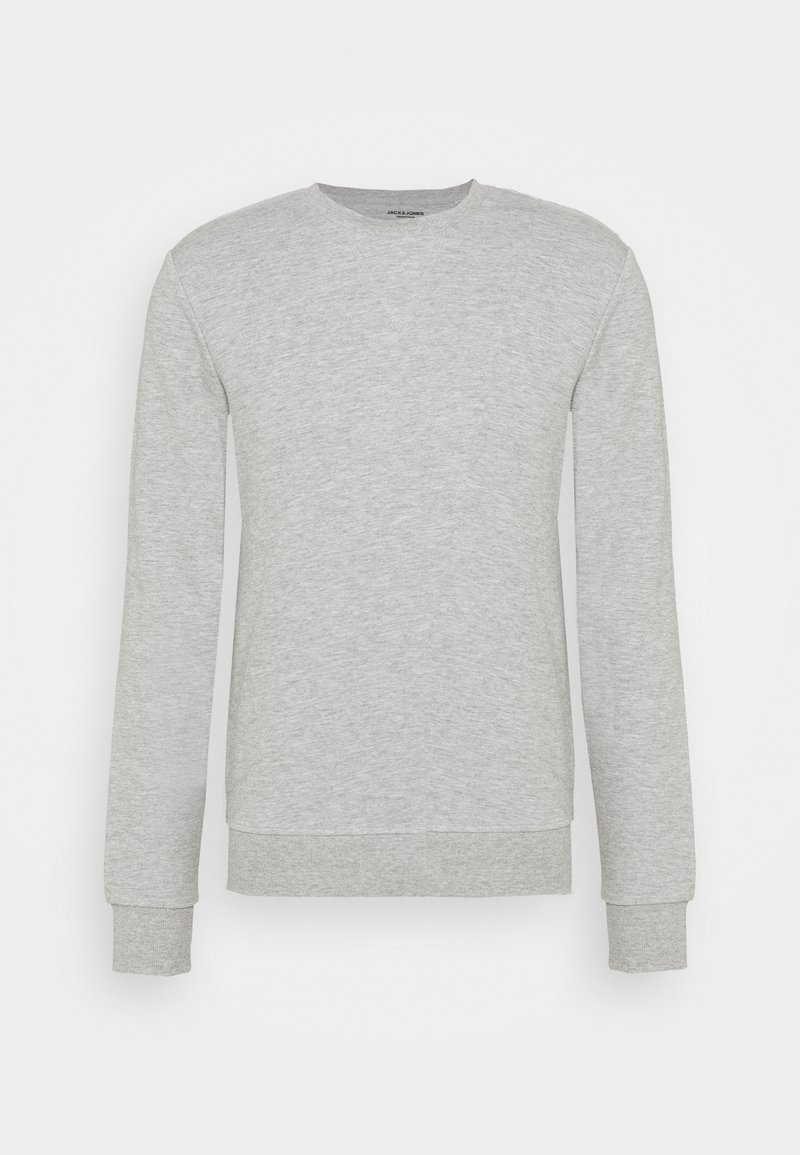 Men’s Sweatshirts | Jack & Jones JJEBASIC CREW NECK – Sweatshirt – light grey melange/light grey – RK75723