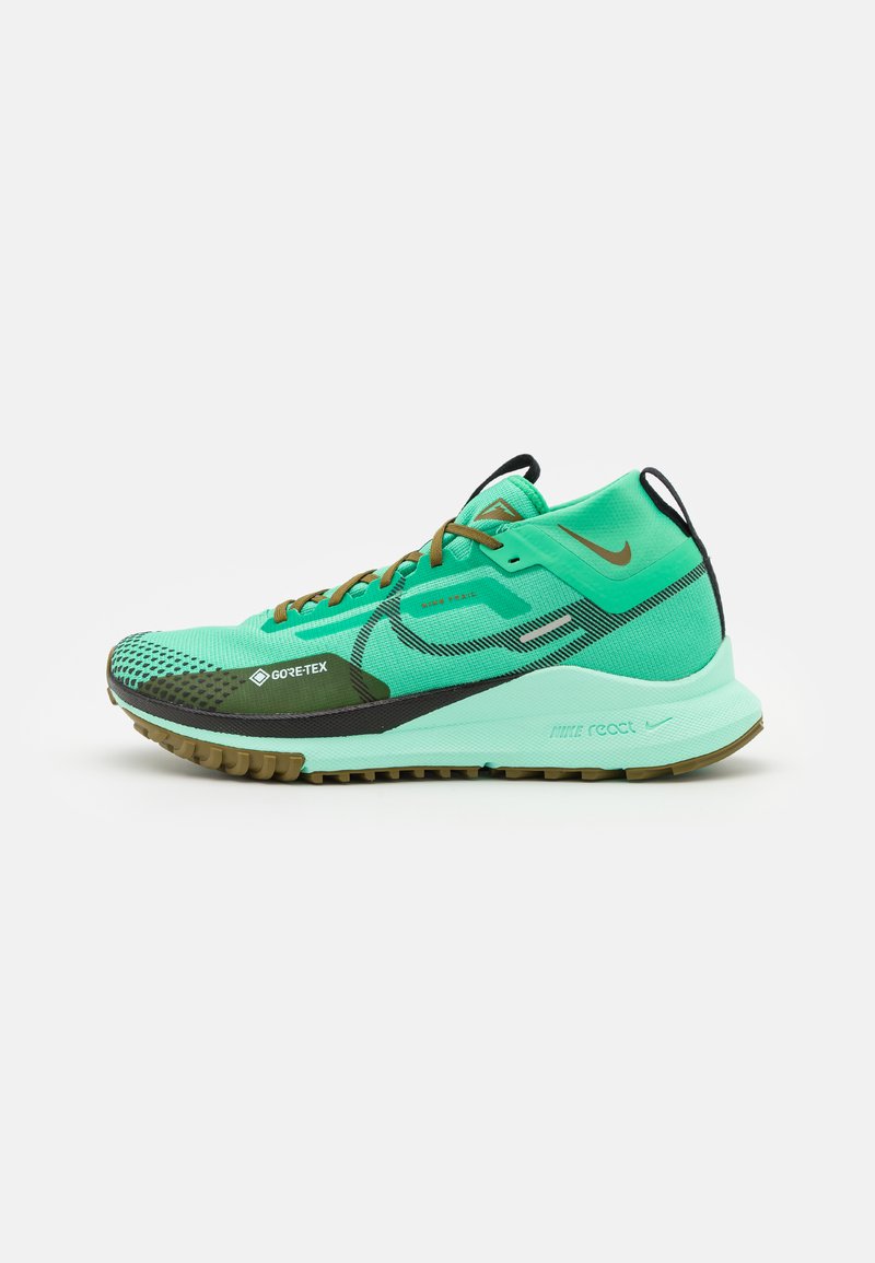 Men’s Trail Running Shoes | Nike Performance REACT PEGASUS TRAIL 4 GTX – Trail running shoes – spring green/black olive flak/mint foam/green – SM64743