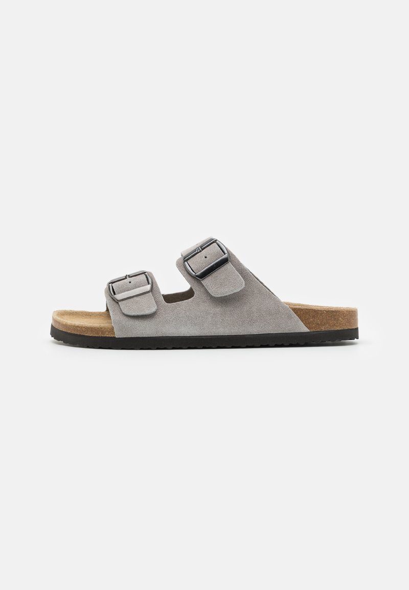 Men’s Mules | Pier One LEATHER UNISEX – Mules – grey – JH80664