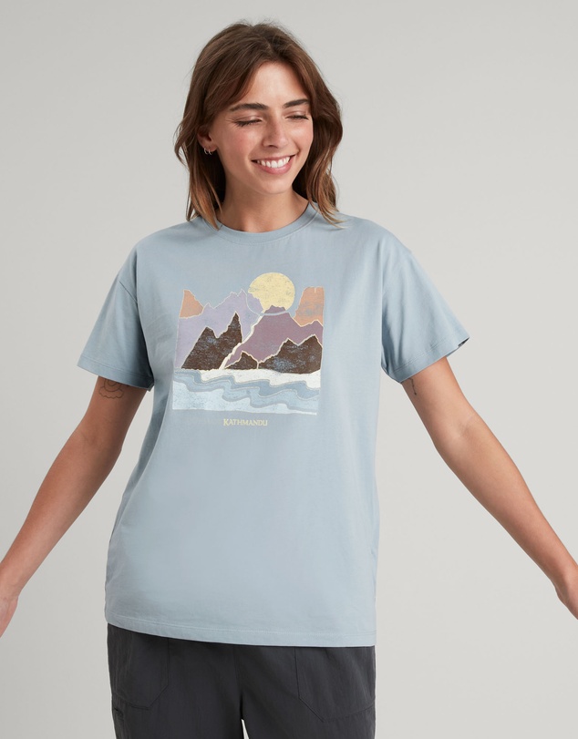 Women Sports Printed T-Shirt | Dawn Break Tee – KH84791