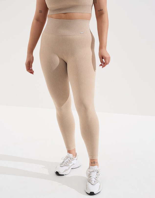 Women Sports Leggings | Ribbed Seamless Tights – NW42911